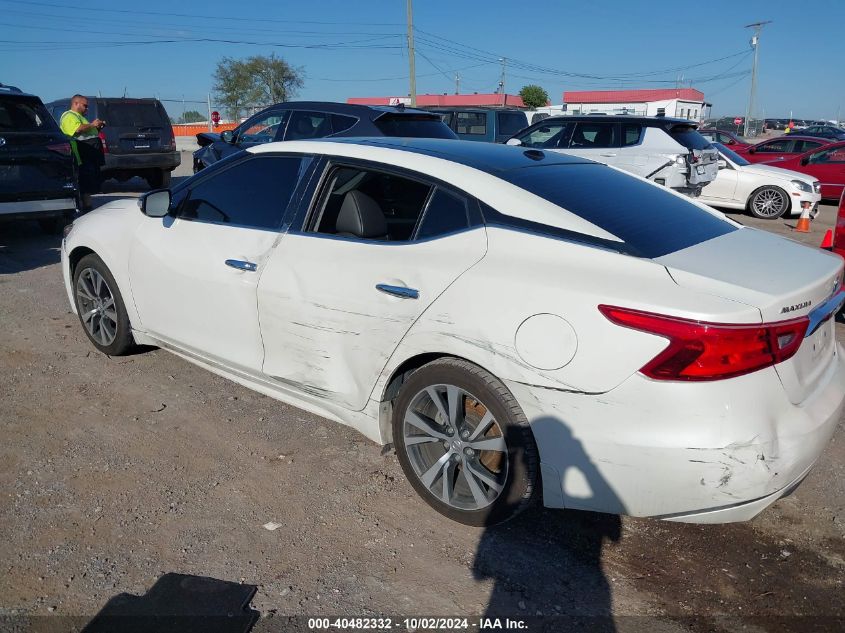 2017 Nissan Maxima 3.5 Sl VIN: 1N4AA6AP2HC418091 Lot: 40482332