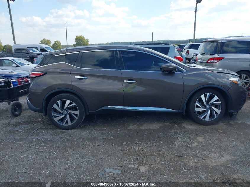 2015 Nissan Murano Platinum VIN: 5N1AZ2MH2FN211715 Lot: 40490673