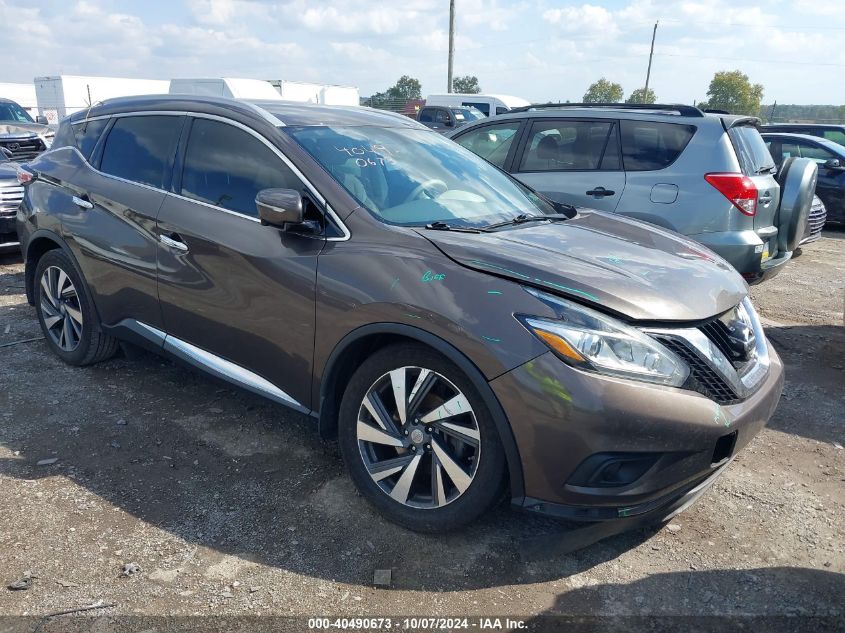 2015 Nissan Murano Platinum VIN: 5N1AZ2MH2FN211715 Lot: 40490673