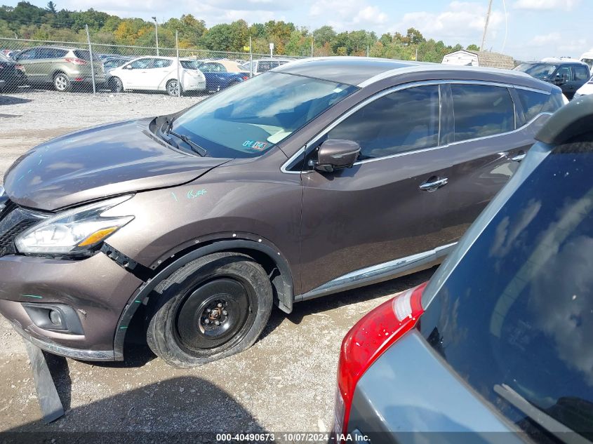 2015 Nissan Murano Platinum VIN: 5N1AZ2MH2FN211715 Lot: 40490673