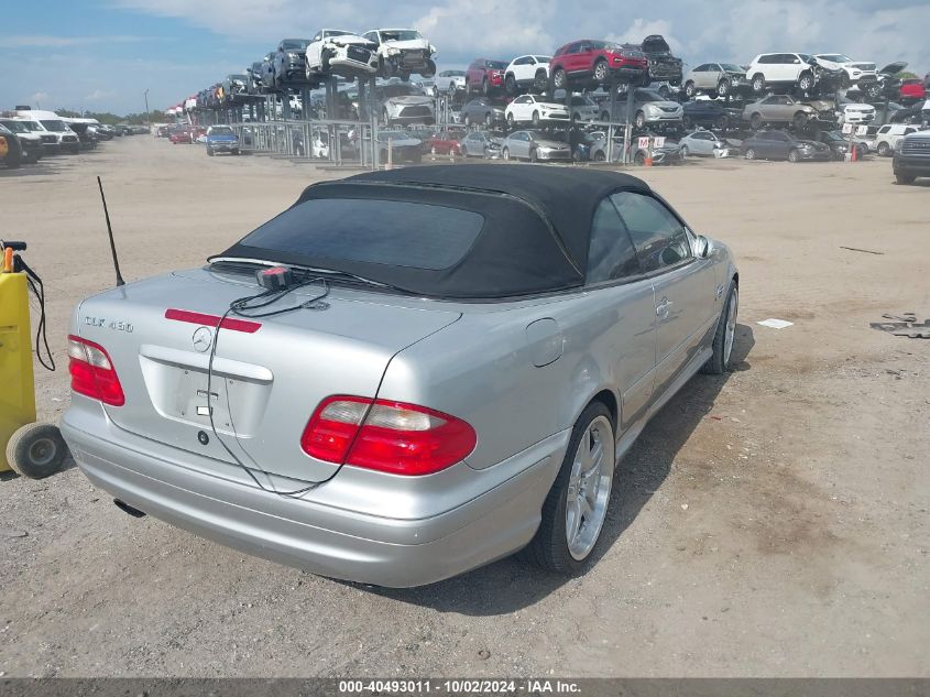 2000 Mercedes-Benz Clk 430 VIN: WDBLK70G4YT032892 Lot: 40493011