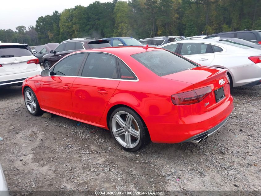 2013 Audi S4 3.0T Premium Plus VIN: WAUBGAFL1DA254857 Lot: 40496990