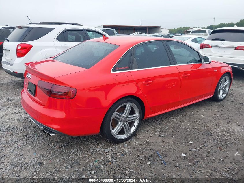 2013 Audi S4 3.0T Premium Plus VIN: WAUBGAFL1DA254857 Lot: 40496990