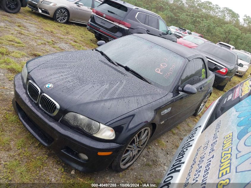 2005 BMW M3 VIN: WBSBR93435PK09063 Lot: 40497285