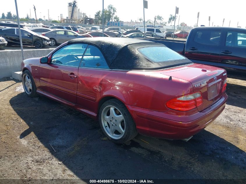 2001 Mercedes-Benz Clk 430 VIN: WDBLK70G91F054875 Lot: 40498675