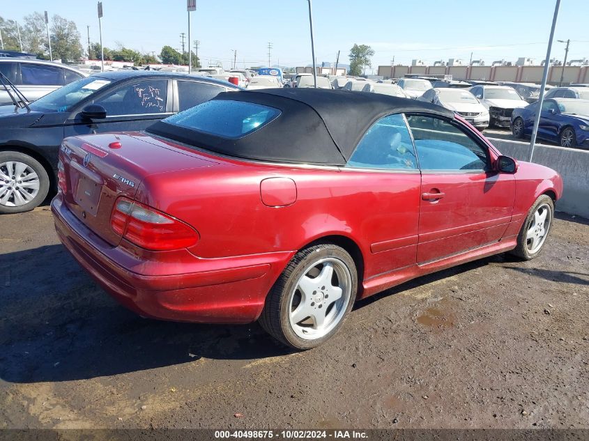 2001 Mercedes-Benz Clk 430 VIN: WDBLK70G91F054875 Lot: 40498675