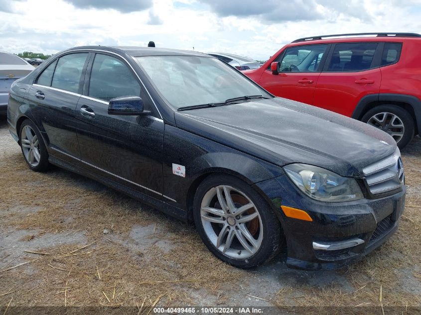 2012 Mercedes-Benz C 300 Luxury 4Matic/Sport 4Matic VIN: WDDGF8BB2CA640788 Lot: 40499465