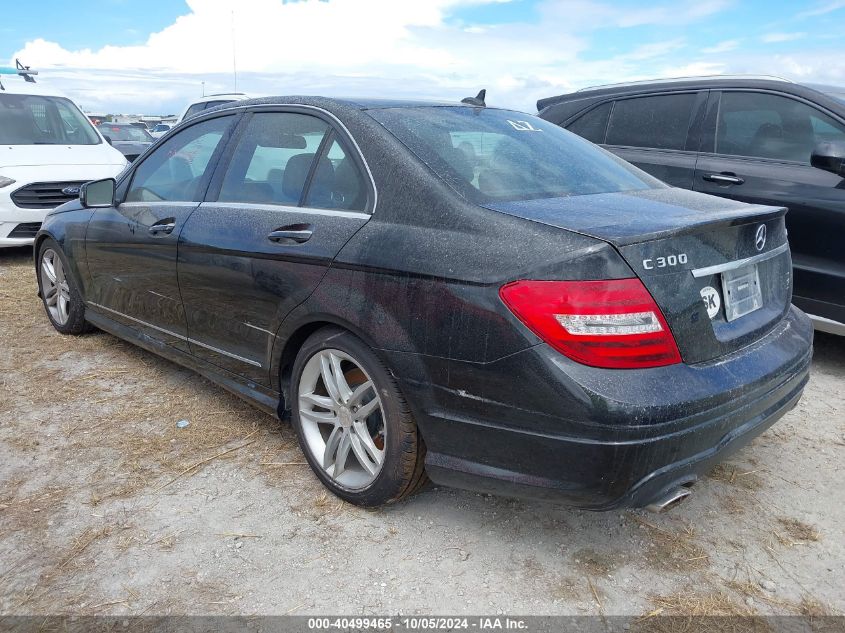 2012 Mercedes-Benz C 300 Luxury 4Matic/Sport 4Matic VIN: WDDGF8BB2CA640788 Lot: 40499465