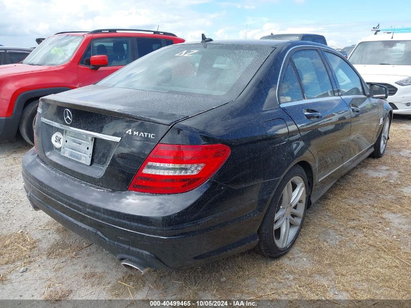 2012 Mercedes-Benz C 300 Luxury 4Matic/Sport 4Matic VIN: WDDGF8BB2CA640788 Lot: 40499465