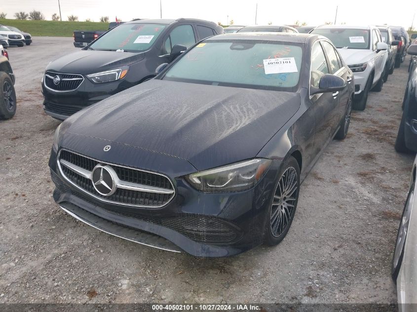 2022 Mercedes-Benz C 300 VIN: W1KAF4GB2NR014301 Lot: 40502101