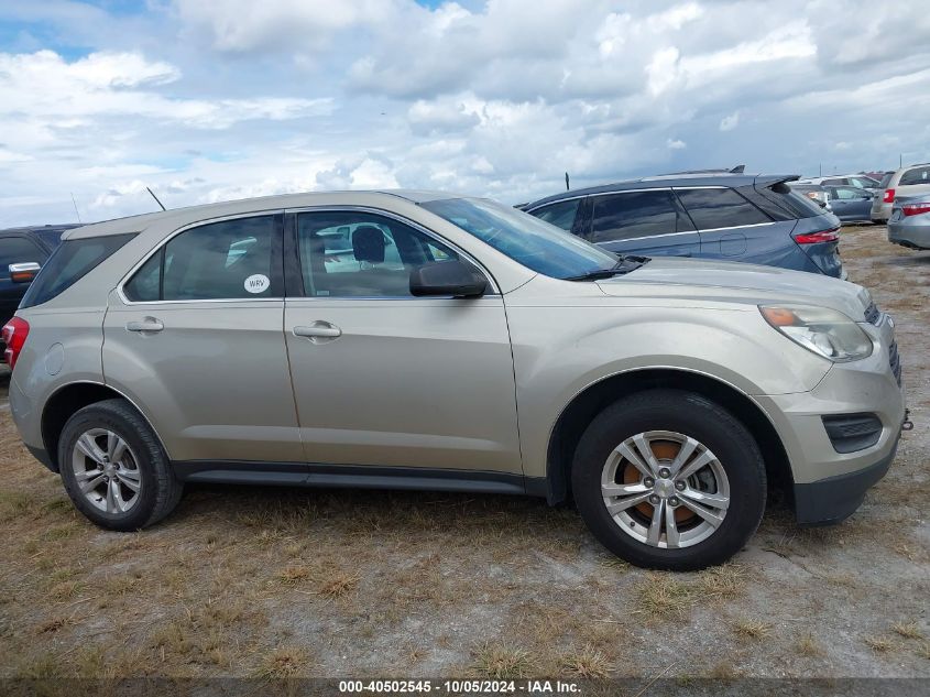 2016 Chevrolet Equinox Ls VIN: 2GNALBEK1G1146284 Lot: 40502545