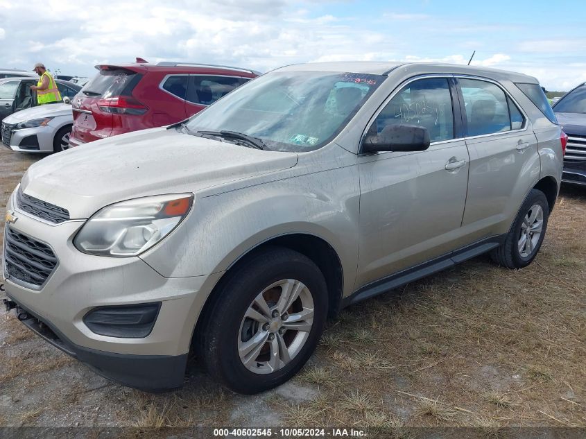 2016 Chevrolet Equinox Ls VIN: 2GNALBEK1G1146284 Lot: 40502545