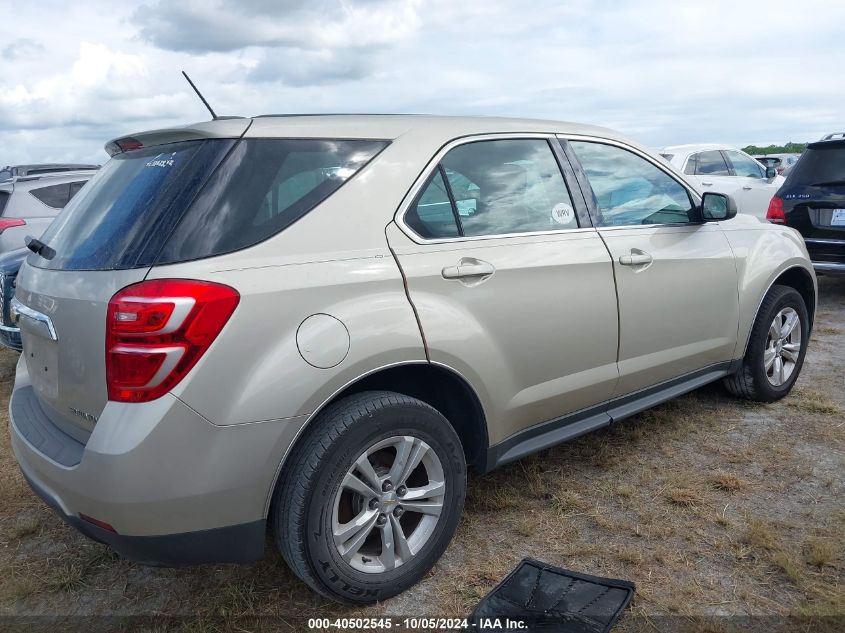 2016 Chevrolet Equinox Ls VIN: 2GNALBEK1G1146284 Lot: 40502545