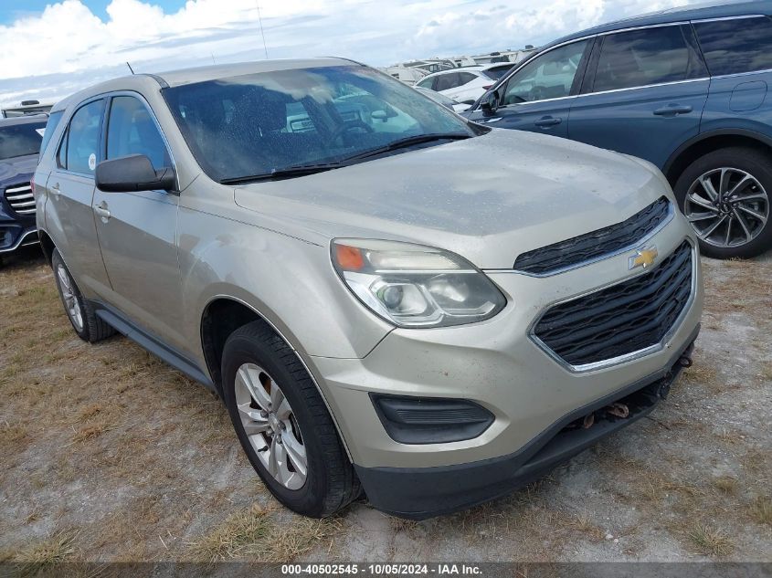 2016 Chevrolet Equinox Ls VIN: 2GNALBEK1G1146284 Lot: 40502545