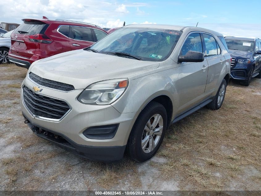 2016 Chevrolet Equinox Ls VIN: 2GNALBEK1G1146284 Lot: 40502545