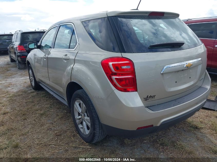 2016 Chevrolet Equinox Ls VIN: 2GNALBEK1G1146284 Lot: 40502545