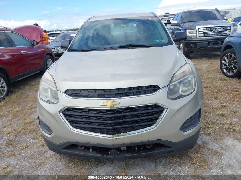 2016 Chevrolet Equinox Ls VIN: 2GNALBEK1G1146284 Lot: 40502545