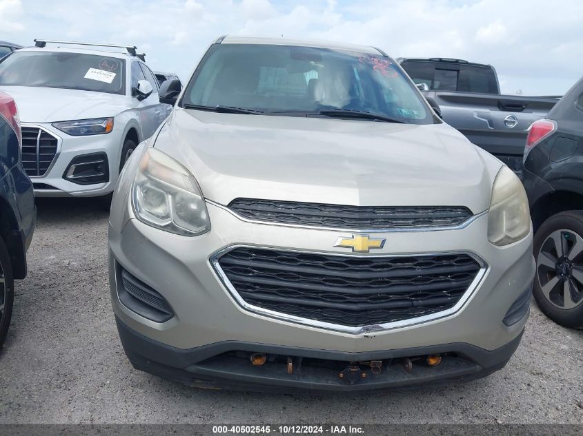 2016 Chevrolet Equinox Ls VIN: 2GNALBEK1G1146284 Lot: 40502545