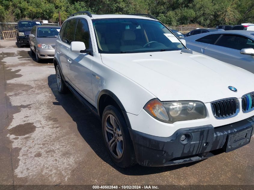 2005 BMW X3 3.0I VIN: WBXPA93495WD16117 Lot: 40502848