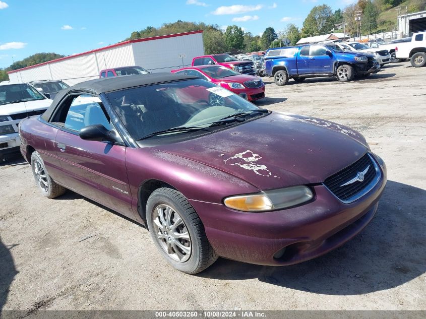 1999 Chrysler Sebring Jx VIN: 3C3EL45H9XT612220 Lot: 40503260