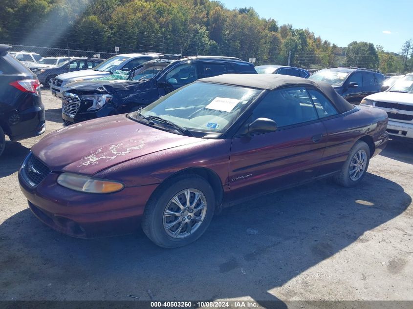 1999 Chrysler Sebring Jx VIN: 3C3EL45H9XT612220 Lot: 40503260