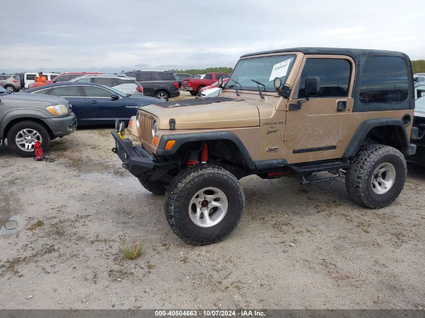 2000 Jeep Wrangler / Tj Sport VIN: 1J4FA49S5YP738330 Lot: 40504663