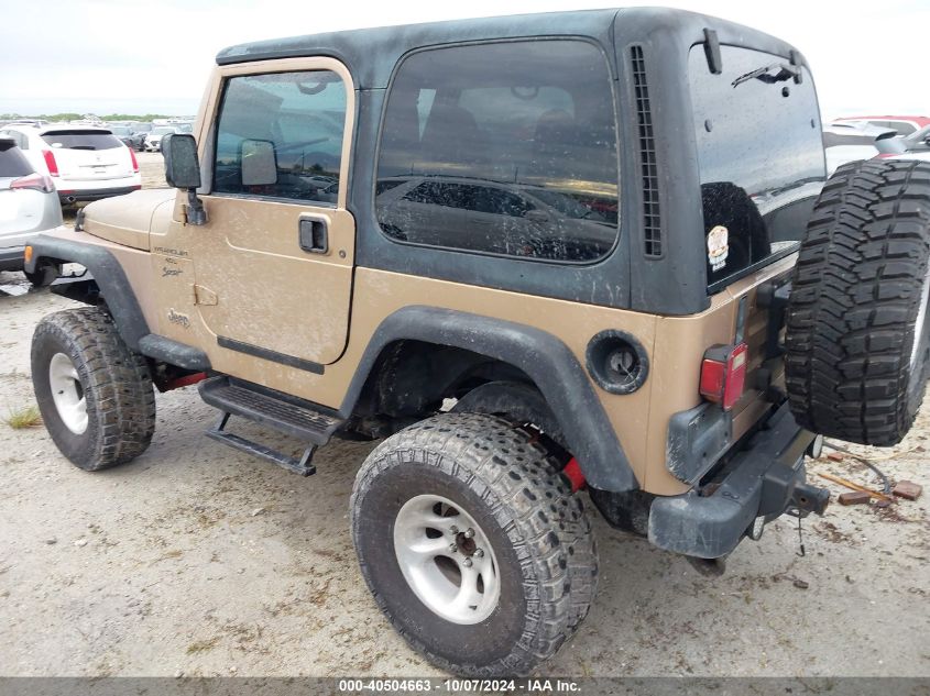 2000 Jeep Wrangler / Tj Sport VIN: 1J4FA49S5YP738330 Lot: 40504663