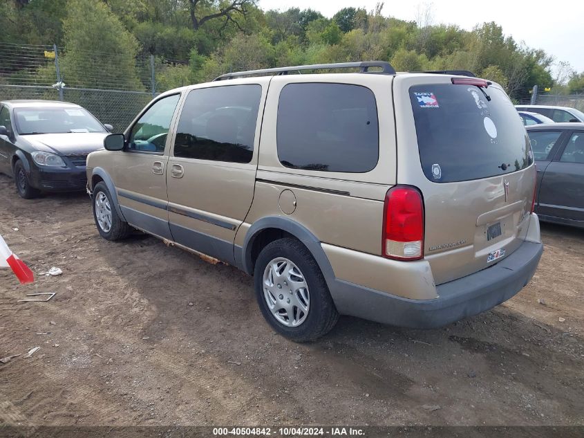 2005 Pontiac Montana Sv6 Fwd VIN: 1GMDV03L15D195451 Lot: 40504842