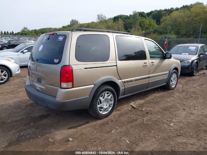 2005 Pontiac Montana Sv6 Fwd VIN: 1GMDV03L15D195451 Lot: 40504842