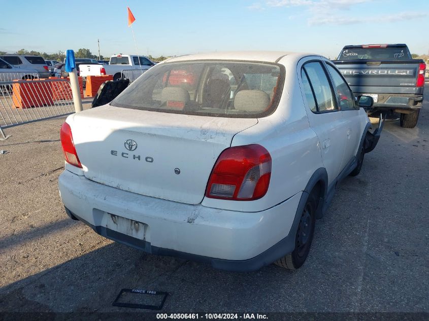 2001 Toyota Echo VIN: JTDBT123710139878 Lot: 40506461