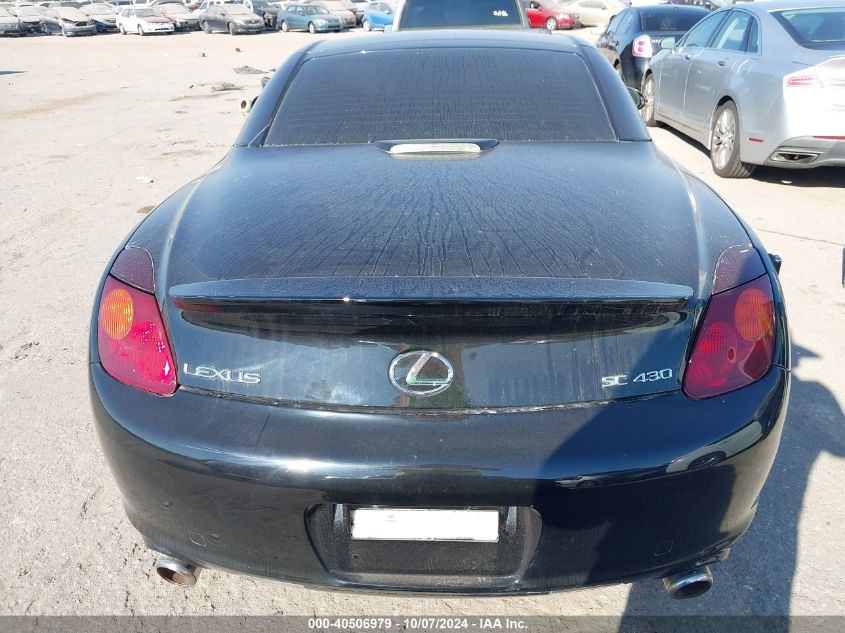 2005 Lexus Sc 430 VIN: JTHFN48Y850069781 Lot: 40506979