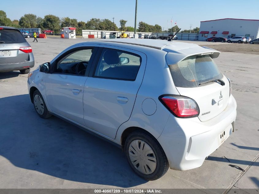 2022 Mitsubishi Mirage Es/Le VIN: ML32AUHJ0NH009657 Lot: 40507289