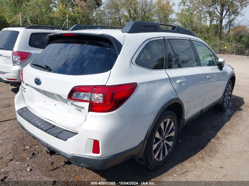 2015 Subaru Outback 3.6R Limited VIN: 4S4BSENC3F3266604 Lot: 40511308