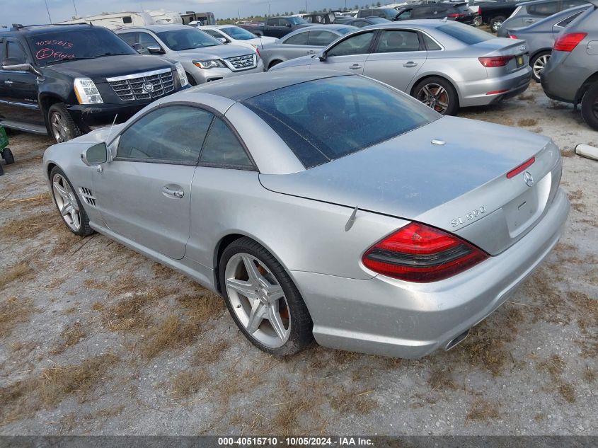 2009 Mercedes-Benz Sl 550 VIN: WDBSK71F99F143696 Lot: 40515710