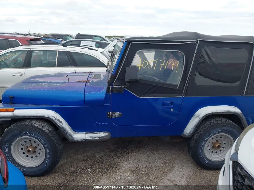 1990 Jeep Wrangler / Yj S VIN: 2J4FY19E3LJ552554 Lot: 40517149