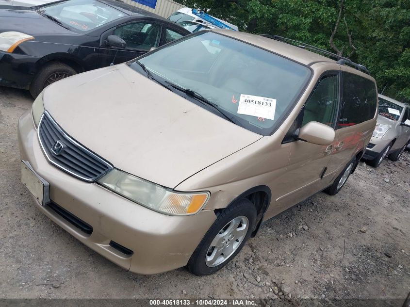 2001 Honda Odyssey Ex VIN: 2HKRL18621H604733 Lot: 40518133