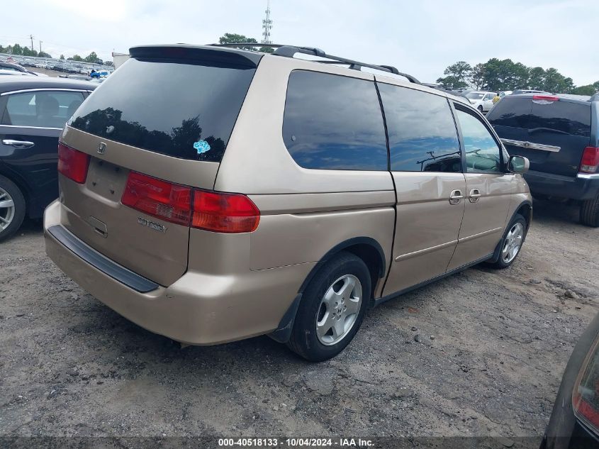 2001 Honda Odyssey Ex VIN: 2HKRL18621H604733 Lot: 40518133