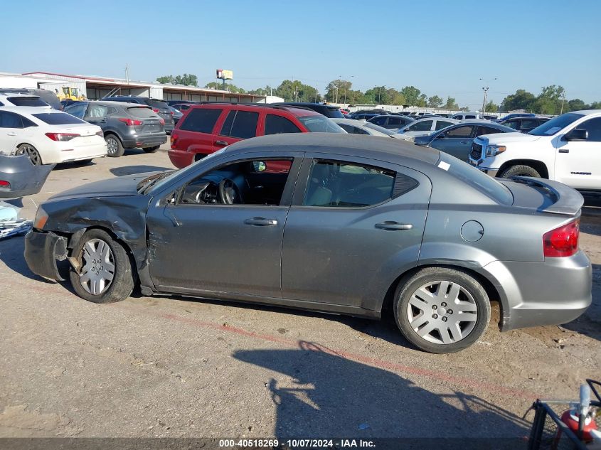 2012 Dodge Avenger Se VIN: 1C3CDZAB9CN122700 Lot: 40518269