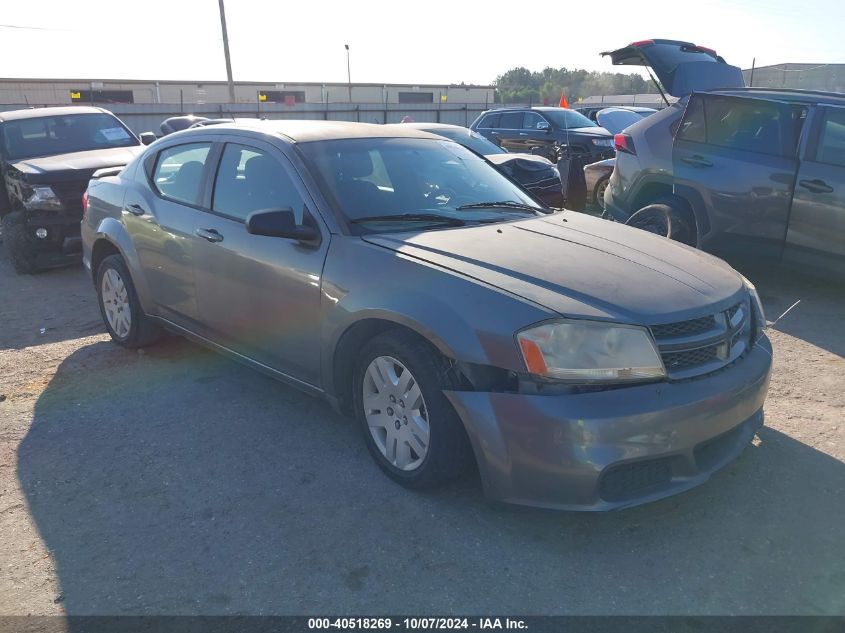 2012 Dodge Avenger Se VIN: 1C3CDZAB9CN122700 Lot: 40518269