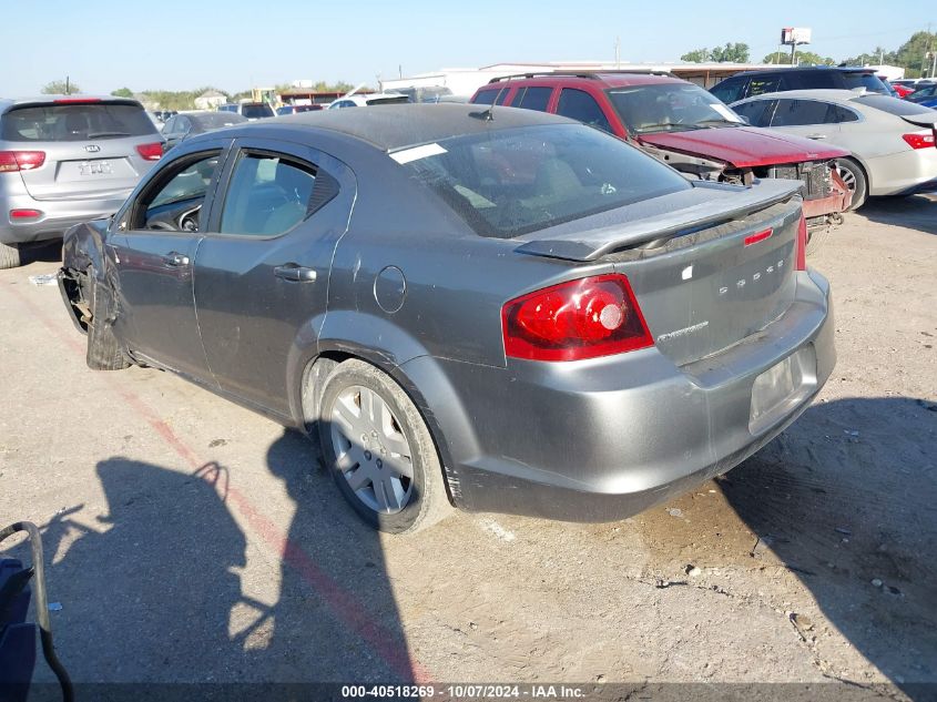 2012 Dodge Avenger Se VIN: 1C3CDZAB9CN122700 Lot: 40518269