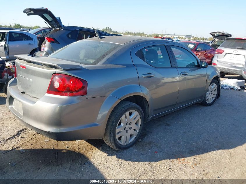 2012 Dodge Avenger Se VIN: 1C3CDZAB9CN122700 Lot: 40518269