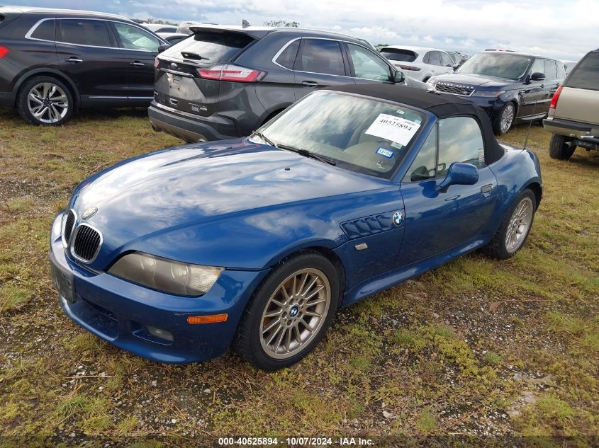 2001 BMW Z3 3.0 VIN: WBACN53441LL46897 Lot: 40525894