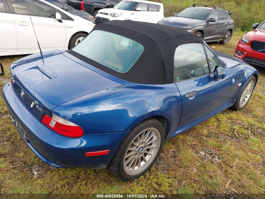 2001 BMW Z3 3.0 VIN: WBACN53441LL46897 Lot: 40525894