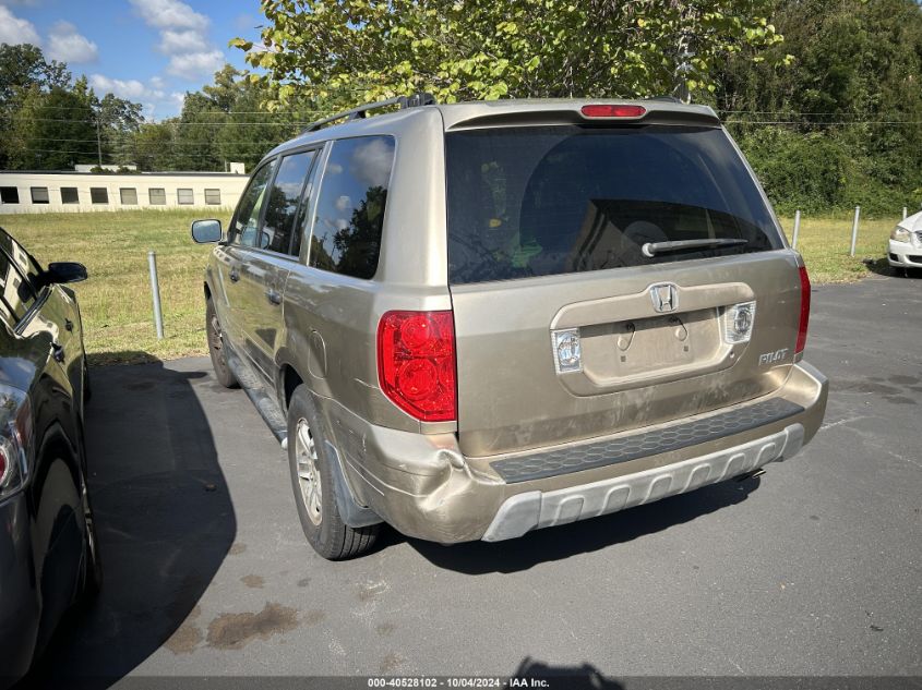 2005 Honda Pilot VIN: 5FNYF18555B051249 Lot: 40528102