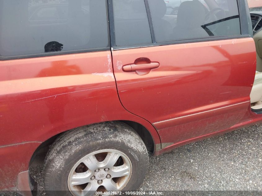 2003 Toyota Highlander VIN: JTEGD21A030065985 Lot: 40529672