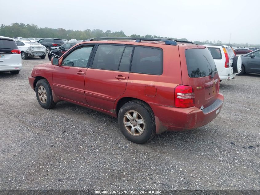 2003 Toyota Highlander VIN: JTEGD21A030065985 Lot: 40529672