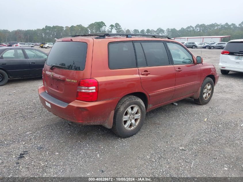 2003 Toyota Highlander VIN: JTEGD21A030065985 Lot: 40529672