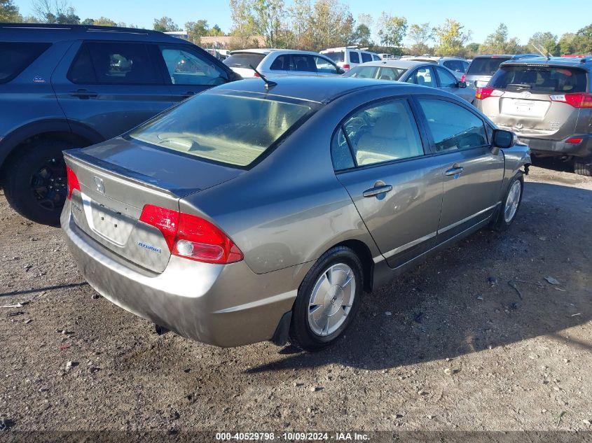 2007 Honda Civic Hybrid VIN: JHMFA36217S025469 Lot: 40529798