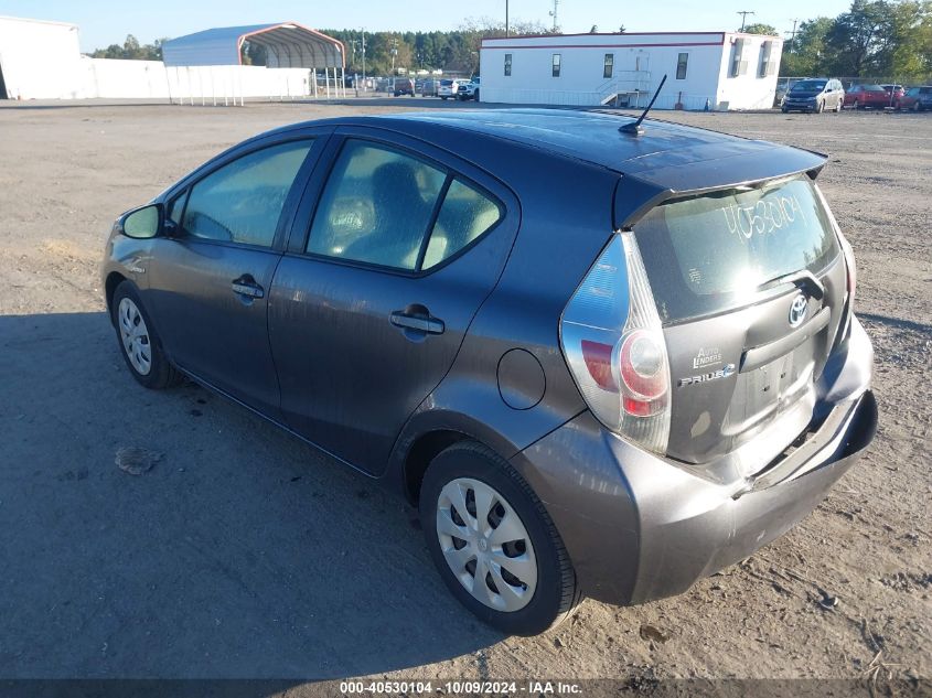 2013 Toyota Prius C VIN: JTDKDTB31D1035121 Lot: 40530104