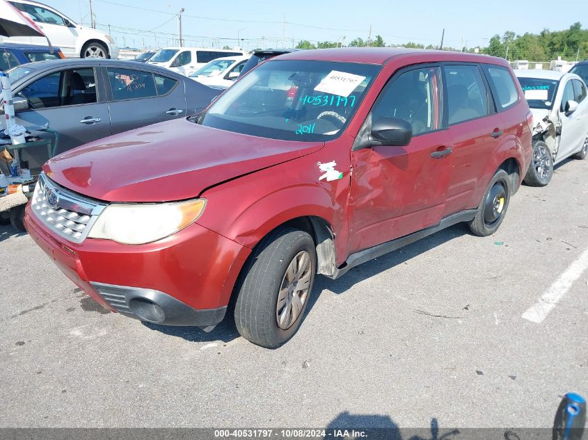 2011 Subaru Forester 2.5X VIN: JF2SHBAC7BH736235 Lot: 40531797